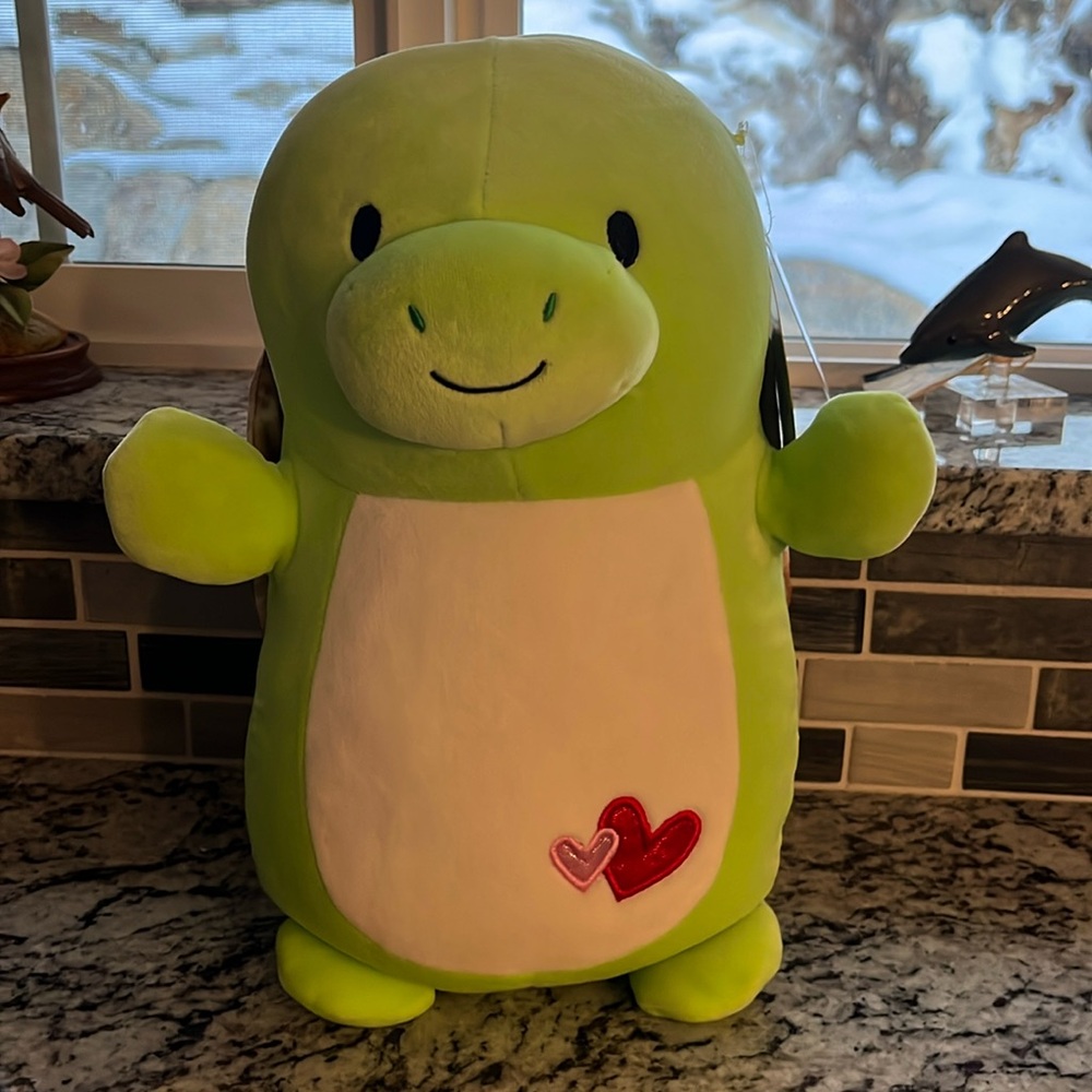 Squishmallow Antoni the Sea Turtle 14" Hug Mees UltraSoft Stuffed Toy Plush NWT